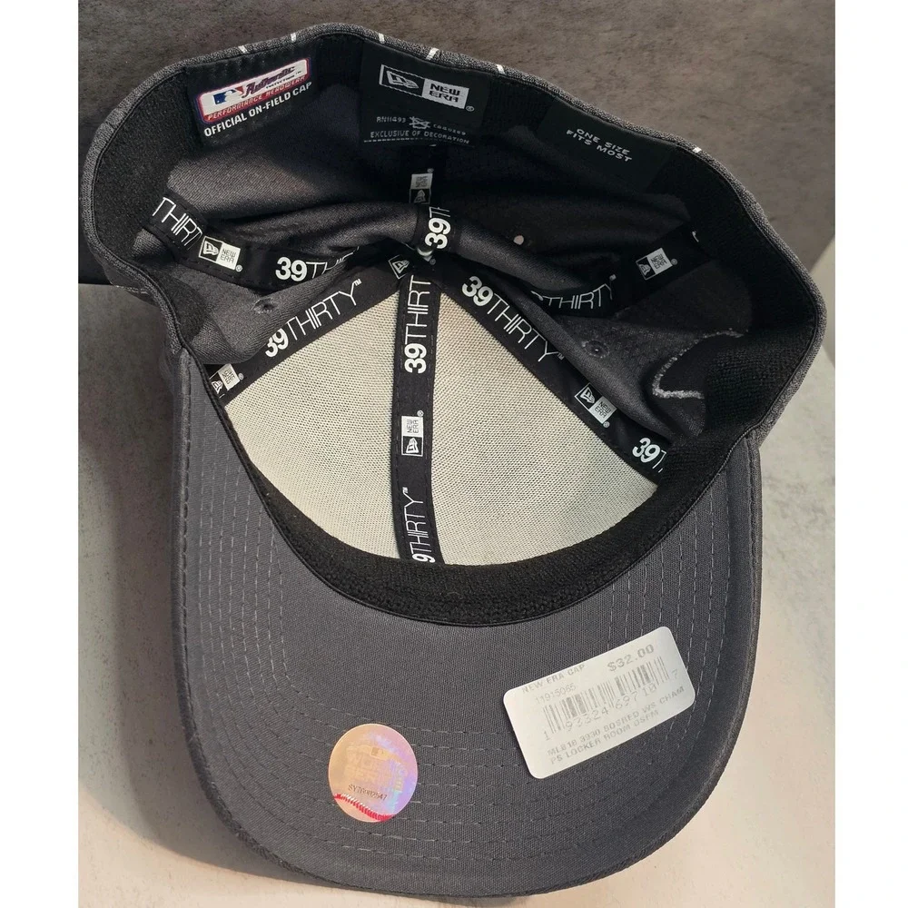 New Era Boston Red Sox 2018 World Series Champs 39THIRTY Gray Stretch Fit Hat